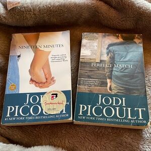 2) Jodi Picoult  both paperbacks  wite-out tape used to cover owners name